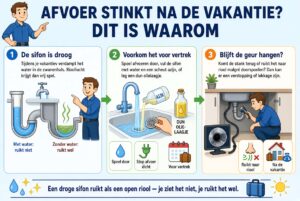 Je afvoer ruikt vreemd na een vakantie Dit is waarom (en zo los je het op)